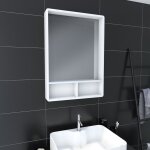 Miroir salle de bain 50x70cm - avec �tag�res - nordik hylla