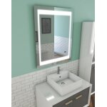 Miroir salle de bain led auto - �clairant chronos 70x90cm