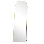 Miroir sur pied, motif arc, 162 x 52 cm, corps entier, bomb�, � poser ou � accrocher au mur, avec support, ...