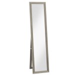 Miroir sur pied et mural rectangulaire dim. 37l x 40l x 157h cm aspect bois gris