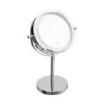 Miroir sur pied pivotant double face zoom x3 et lumineux � led