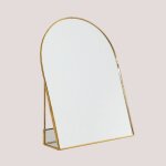 Miroir de table en mtal lisbeth 25 cm