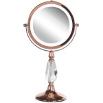 Miroir de table rose doré maury Miroir de table rose doré maury
