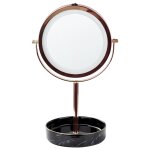 Miroir de table led savoie rose doré Miroir de table led savoie rose doré