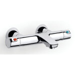 Mitigeur bain - douche thermostatique mural roca t - 500 a5a1e18c0f chrome poli