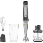 Mixeur plongeant braun mq7026x multiquick 7 1000w gris et noir poigne ergonomique