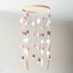 Mobile nouveau - n� lit cloche hochet jouets hairball carillons �oliens accessoires de photographie jouet ...