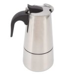 Moka pot ? cafetire electrique en acier inoxydable, double fond, pour le camping en plein air