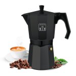 Mokclassic 900 black cafetire italienne idale pour remplir 9 tasses de caf. a cecotec