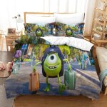 Monster university housse de couette d imprim�� cartoon - parure de lit microfibreavec fermeture ��clair, ...