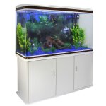 Monstershop ¿ aquarium blanc de 300 litres, kits et accessoires de dmarrage, plantes, graviers bleu, ...