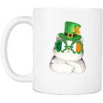 Montrez - moi vos chatons cadeau d'amant de chat de la saint - patrick tasse a caf� en c�ramique blanche ...
