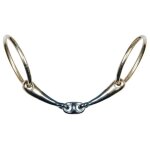 Mors 2 anneaux pour cheval double brisure anatomique harry's horse sweet iron 14, 5 cm mixte dor�