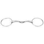 Mors 2 anneaux pour cheval double brisure sprenger satinox