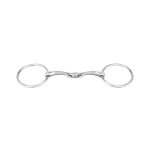 Mors 2 anneaux pour cheval double brisure sprenger satinox