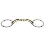 Mors 2 anneaux double brisure pour cheval sprenger novocontact
