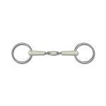 Mors double brisures pour cheval a rouleau happy mouth