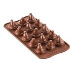 Moule 3d chocolat mr and mrs brown en silicone silikomart