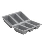Moule pour 6 mini cake en silicone elastomoules Moule pour 6 mini cake en silicone elastomoules
