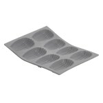 Moule pour 8 mini madeleine en silicone elastomoules Moule pour 8 mini madeleine en silicone elastomoules