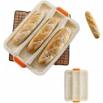 Moule a baguette en silicone moule cuisson baguettes - moule a pain pour baguette anti - adhsif, bton ...