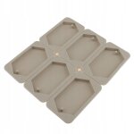 Moule a bougie en cire de fleur séchée aromatique a cavité en silicone Moule a bougie en cire de fleur séchée aromatique a cavité en silicone