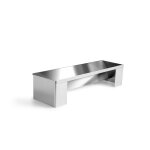 Moule a buche triangle inox 30x9. 5 cm Moule a buche triangle inox 30x9. 5 cm