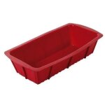 Moule a cake - non sp�cifi� - 25x12x6 cm - silicone - rouge - compatible cong�lateur et lave - vaisselle ...