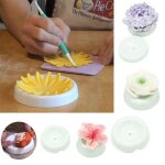 Moule de s�chage pour fondant en forme de bouton, 6 pi�ces, moulage de fleurs, tasses de formation, p�te ...