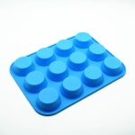 Moule de cuisson en silicone, demi - boule sphrique, pour muffins au chocolat, cupcakes, 12 tasses, ...
