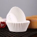 Moules a cupcake en papier, 100 pices, blanc, noir, bleu, marron, vert, couleur unie, tasse de cuisson, ...