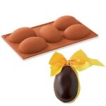 Moule demi - oeufs de pques en silicone silikomart
