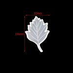 Moule en forme de feuille d'rable, sous - verre en rsine de cristal, support de tasse, bricolage, arbre ...