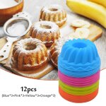 Moule a gteau rond en silicone, tasse a muffins, ustensiles de cuisson de cuisine, outil de dcoration ...