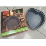 Moule a gateau en forme de coeur - revêtement pierre - anti adhésif - anti bactérien Moule a gateau en forme de coeur - revêtement pierre - anti adhésif - anti bactérien