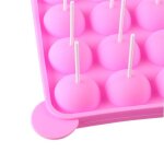 Moules a lollipop bonbon plaque en silicone pour faire cake pop gteaux ptisserie 20 moules + 20 btonnets ...