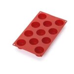 Moule a mini muffins - l�ku� - 0620811r01m022 - silicone platine - 11 cavit�s - rouge