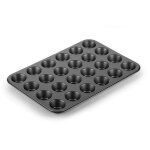 Moule a muffins - tescoma - 623226 - acier carbone - 24 mini muffins - anti - adh�sif