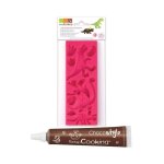 Moule p�te a sucre dinosaures + 1 stylo chocolat offert