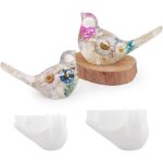 Moules en r�sine pour oiseaux, 2 moules de d�coration en silicone 3d r�alistes pour r�sine, ciment, b�ton, ...