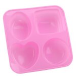 Moule a savon en silicone, 4 cavités, carré, rond, ovale, pour pâtisserie, tasse a muffin, mousse, diy ... Moule a savon en silicone, 4 cavités, carré, rond, ovale, pour pâtisserie, tasse a muffin, mousse, diy ...