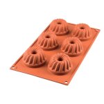 Moule silicone 6 mini kougelhopf 7 cm Moule silicone 6 mini kougelhopf 7 cm