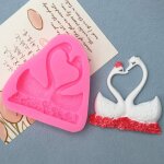 Moule en silicone en forme de couple fzshape, rsine de chocolat, pierre aromatique, moule de regina ...