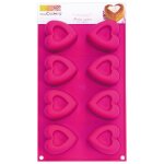 Moule en silicone multi 8 coeurs