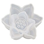 Moule en silicone transparent fleur s�ch�e r�sine artisanat d�coratif bricolage moule en lotus tridimensionnel ...