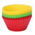 Moule de tasse de cuisson en silicone, doublure de cupcake, 12 pi�ces