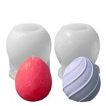 Moules a ¿ufs de pques 3d en silicone, 2 pices, en rsine, a faire soi - mme, pour chocolat, gele, ...