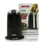 Moulin à café electrique, graines et noix, double lame acier, broyage 40 g / min 140w noir mpm mmk - ... Moulin à café electrique, graines et noix, double lame acier, broyage 40 g / min 140w noir mpm mmk - ...