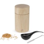 Naka moulin a graines de lin en bois naturel 11 cm - 4, 5''