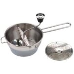 Moulin a l�gumes - inoxibar - 20 cm - acier inoxydable 18 / 10 - 3 grilles - id�al pour soupes et pur�es ...